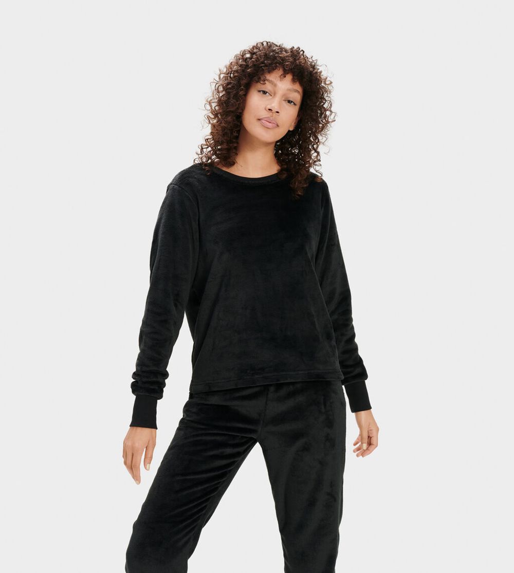 Ugg Pullover Womens - Ugg Redah Black - 461LCEQAZ